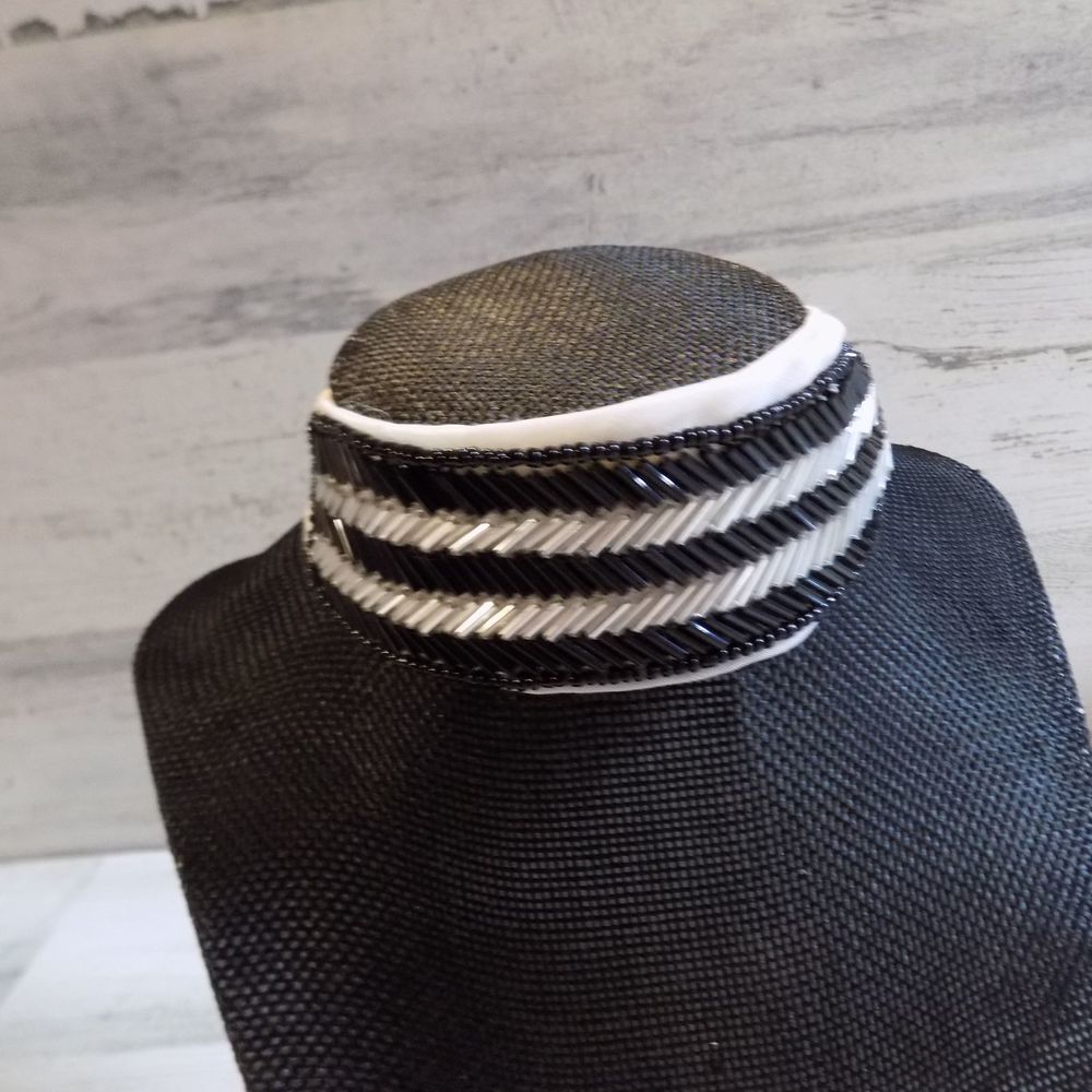 Steve Madden Women White Beaded Bandana Chocker